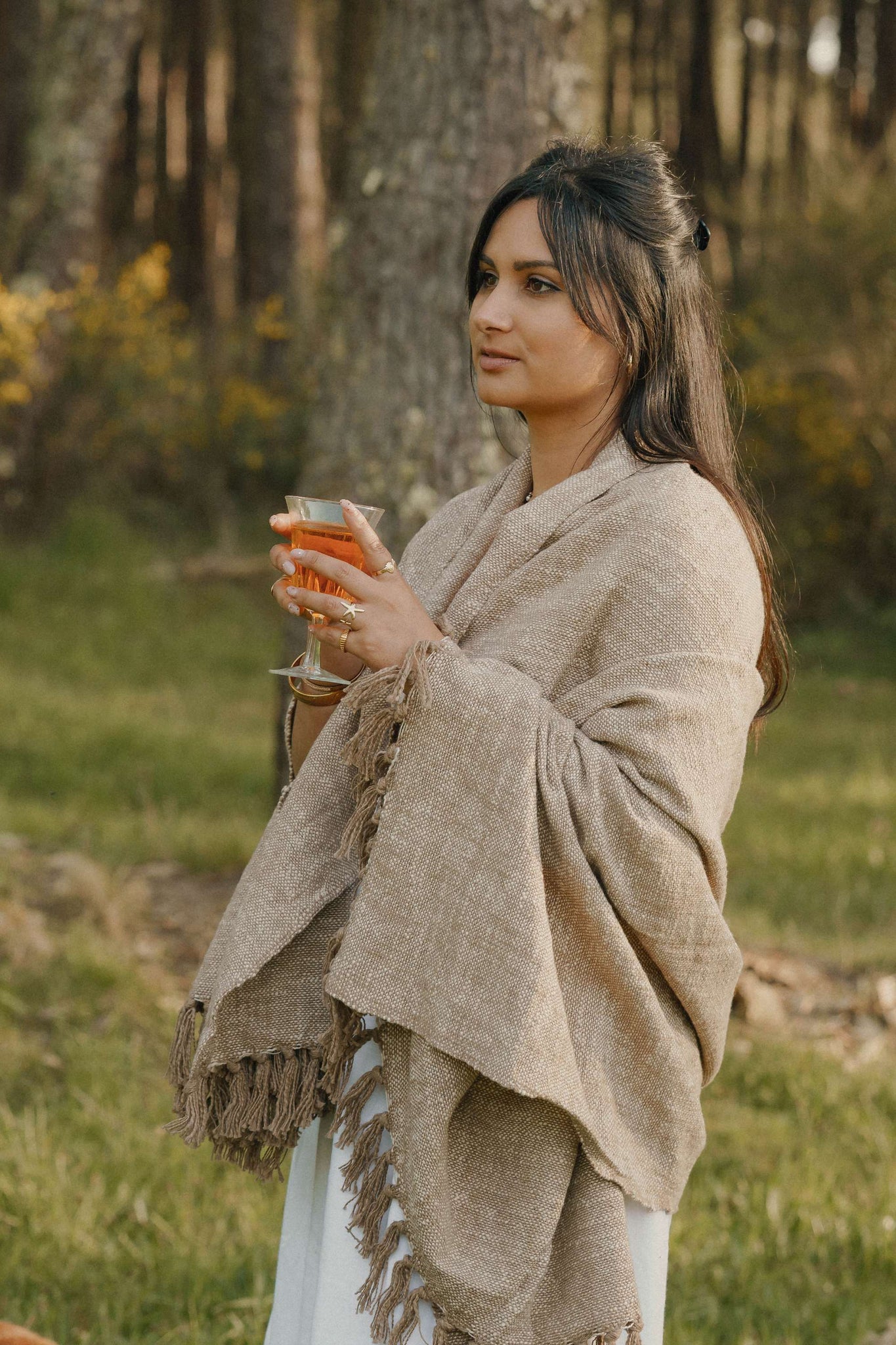 Fouta en Coton Beige thumbnail 6