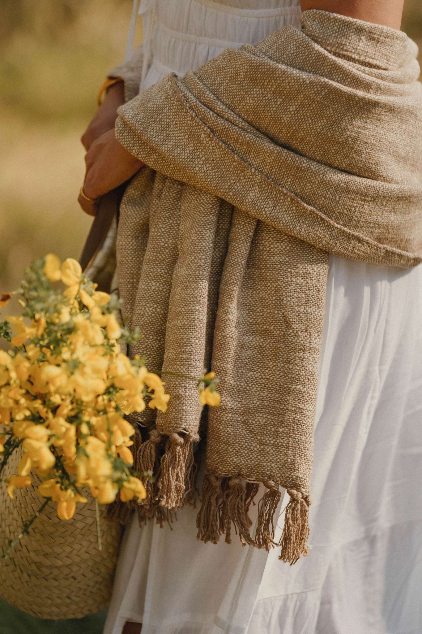 Fouta en Coton Beige thumbnail 5