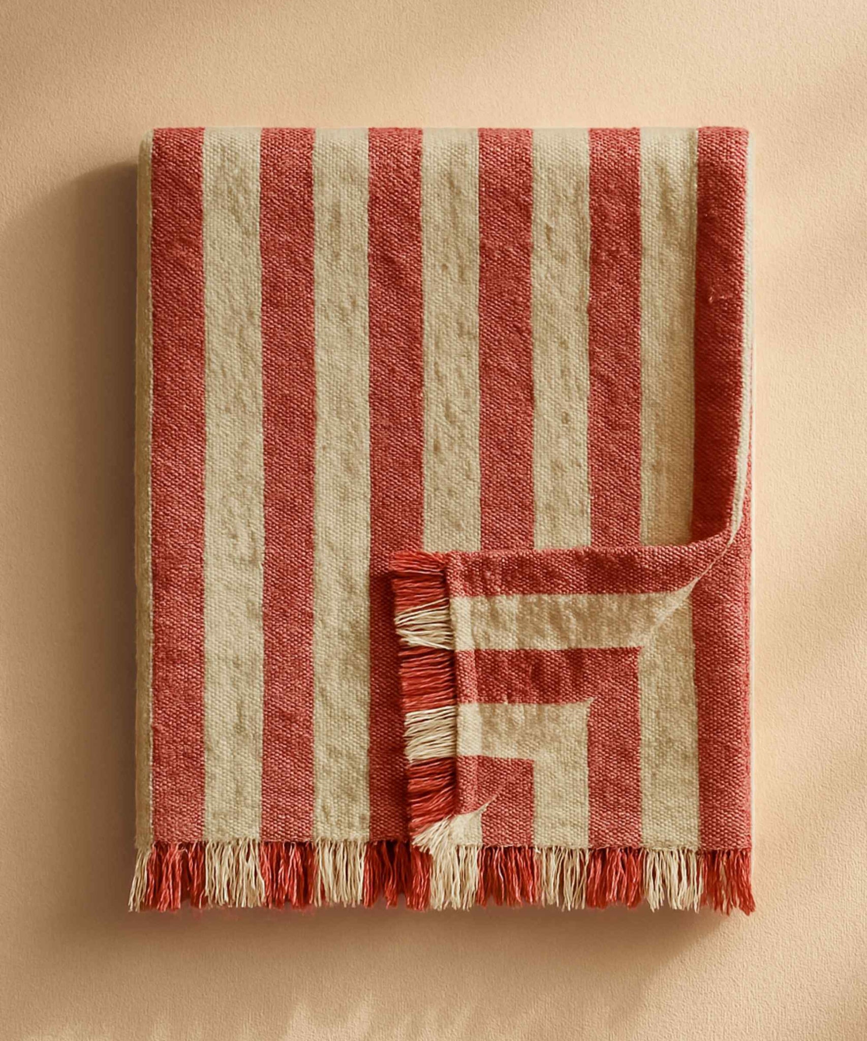 Fouta Rayée Rouge thumbnail 2