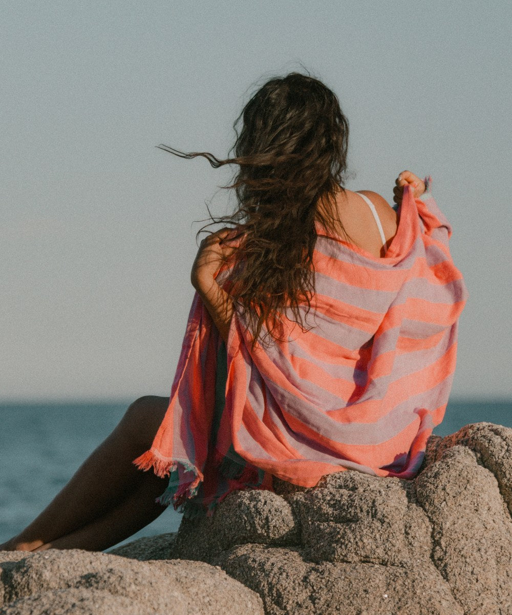 Fouta Solenza Bleu thumbnail 3