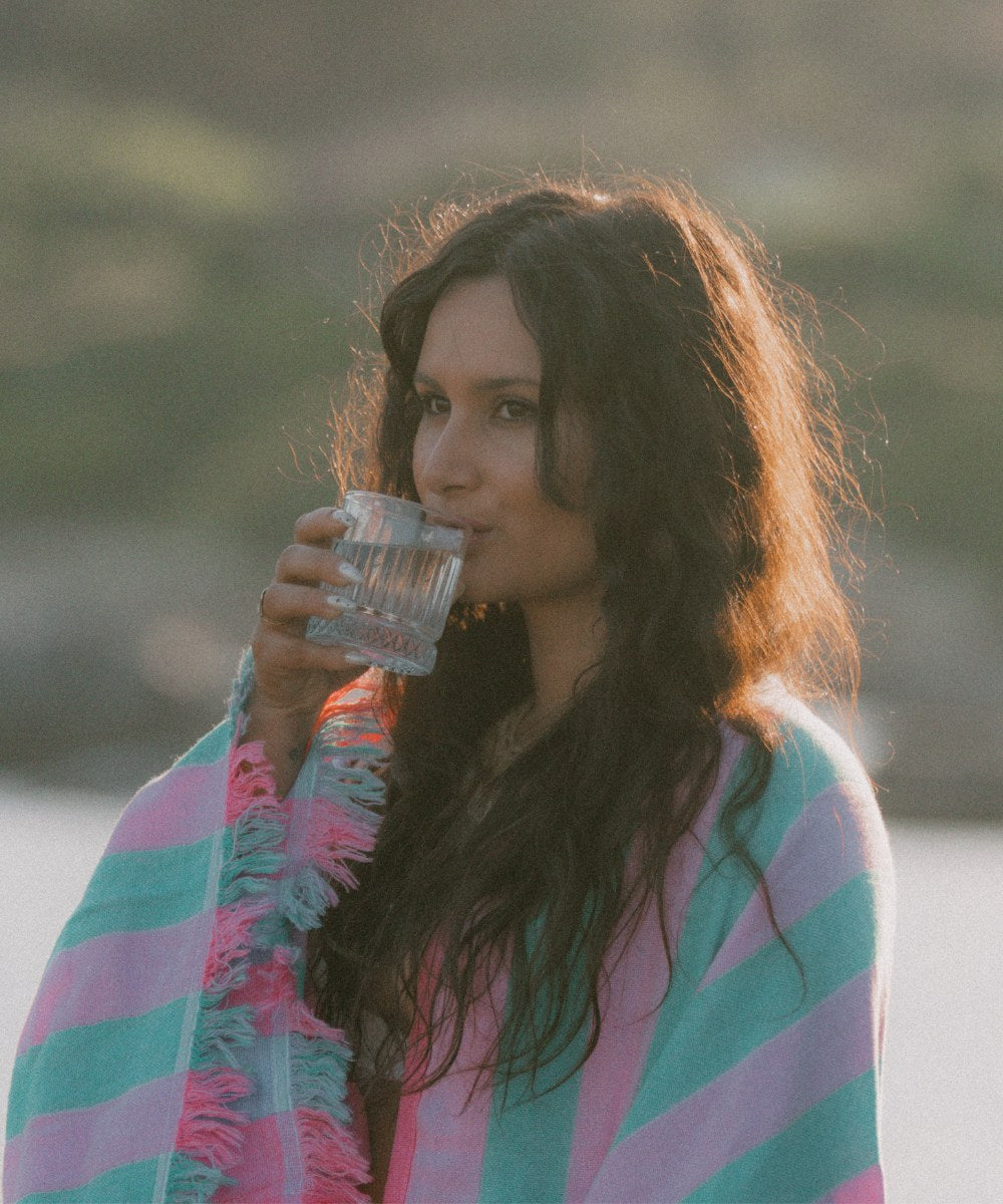 Fouta Solenza Bleu thumbnail 5