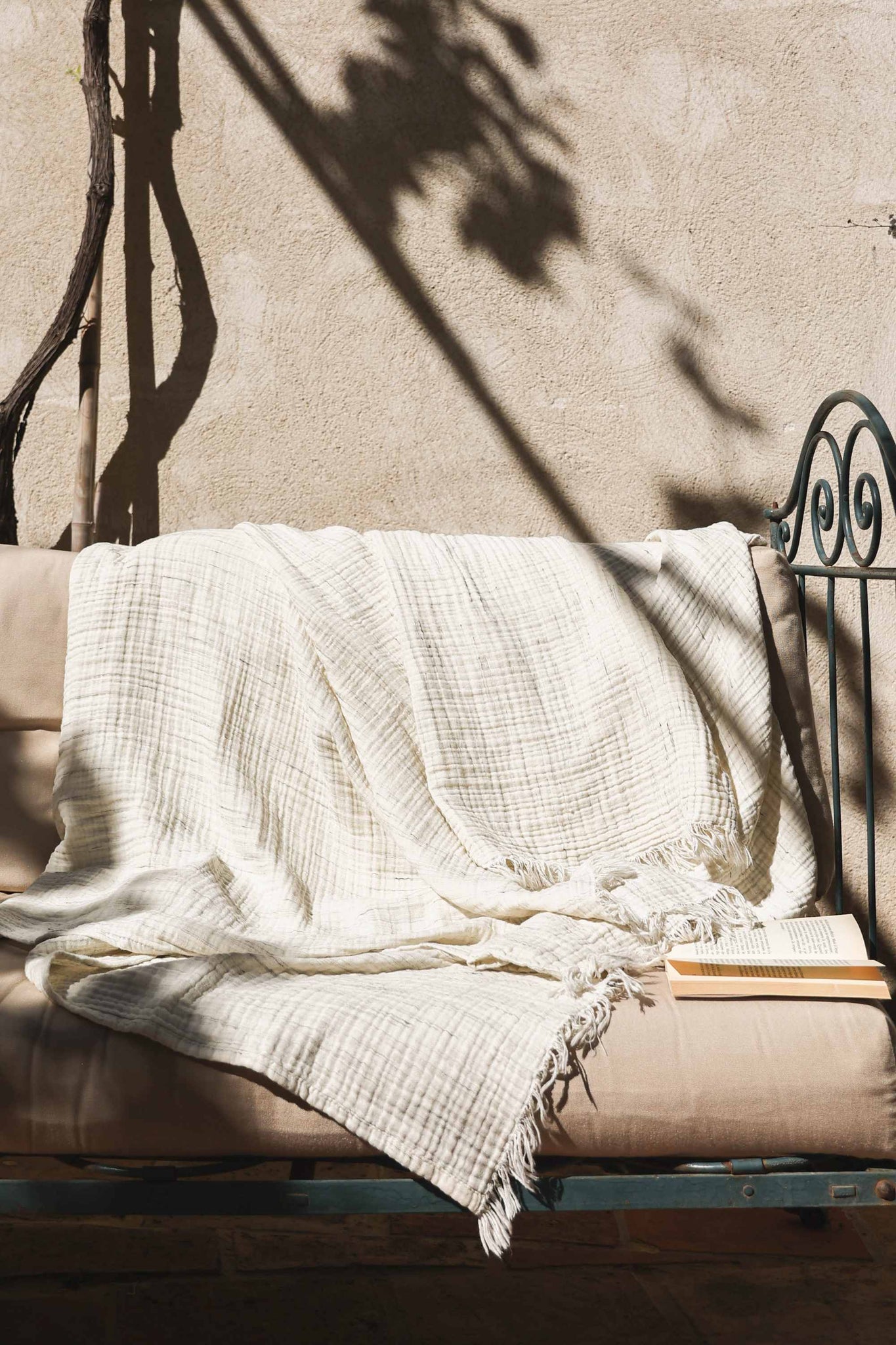 Beige Heather Cotton Gauze Fouta thumbnail 8