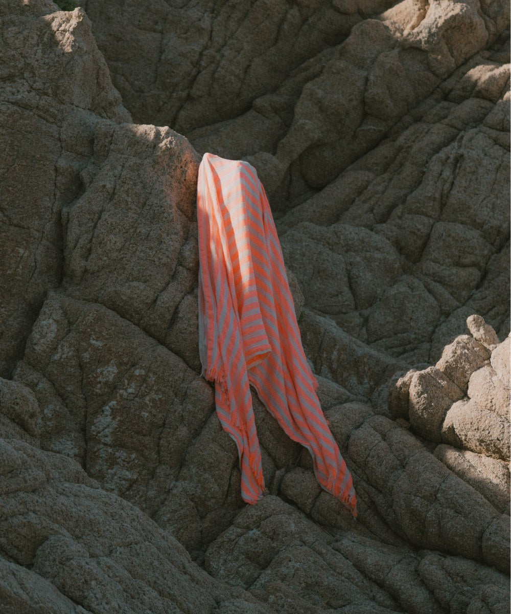 Fouta Rayée Orange thumbnail 6