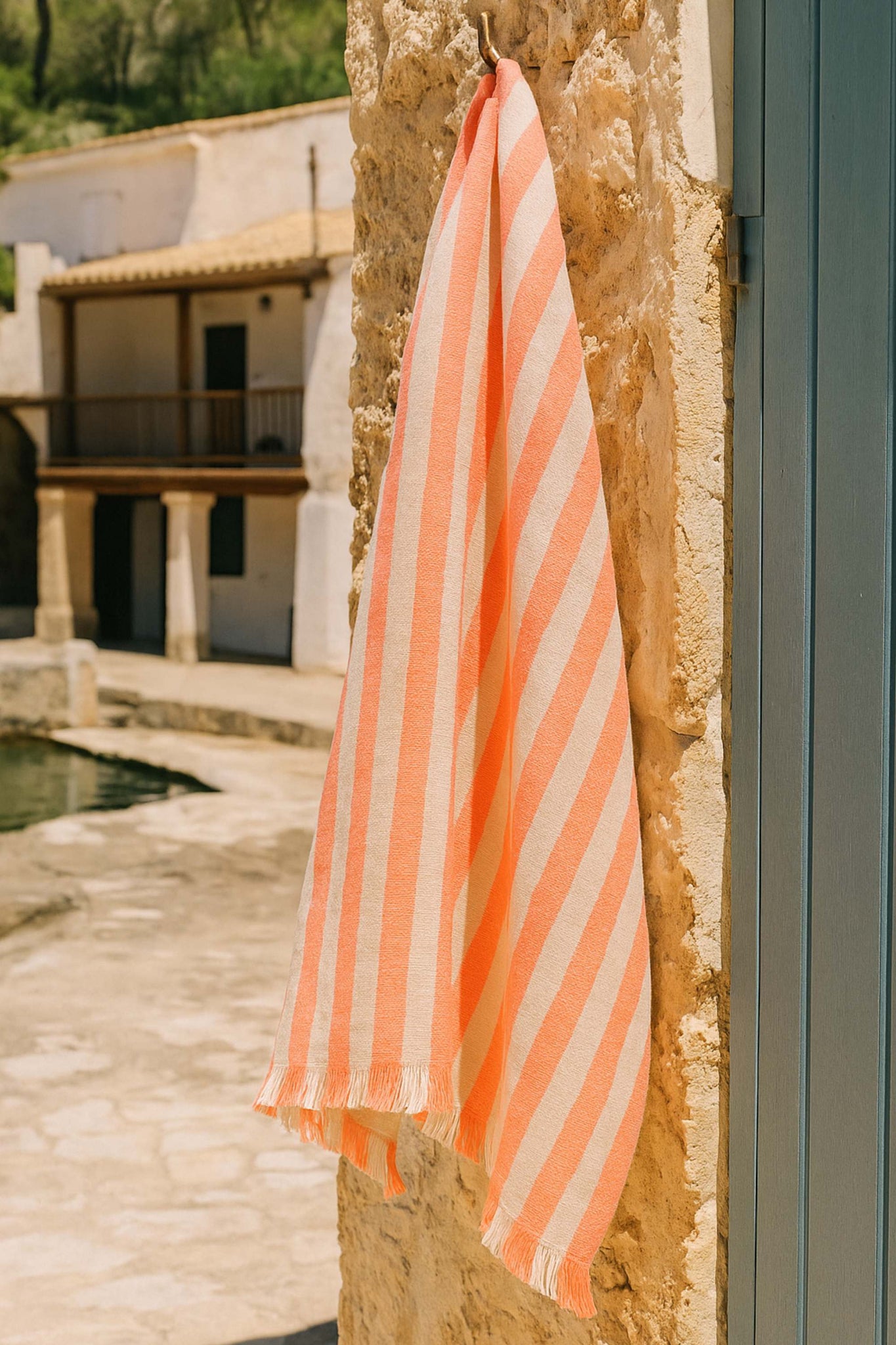 Fouta Rayée Orange thumbnail 5