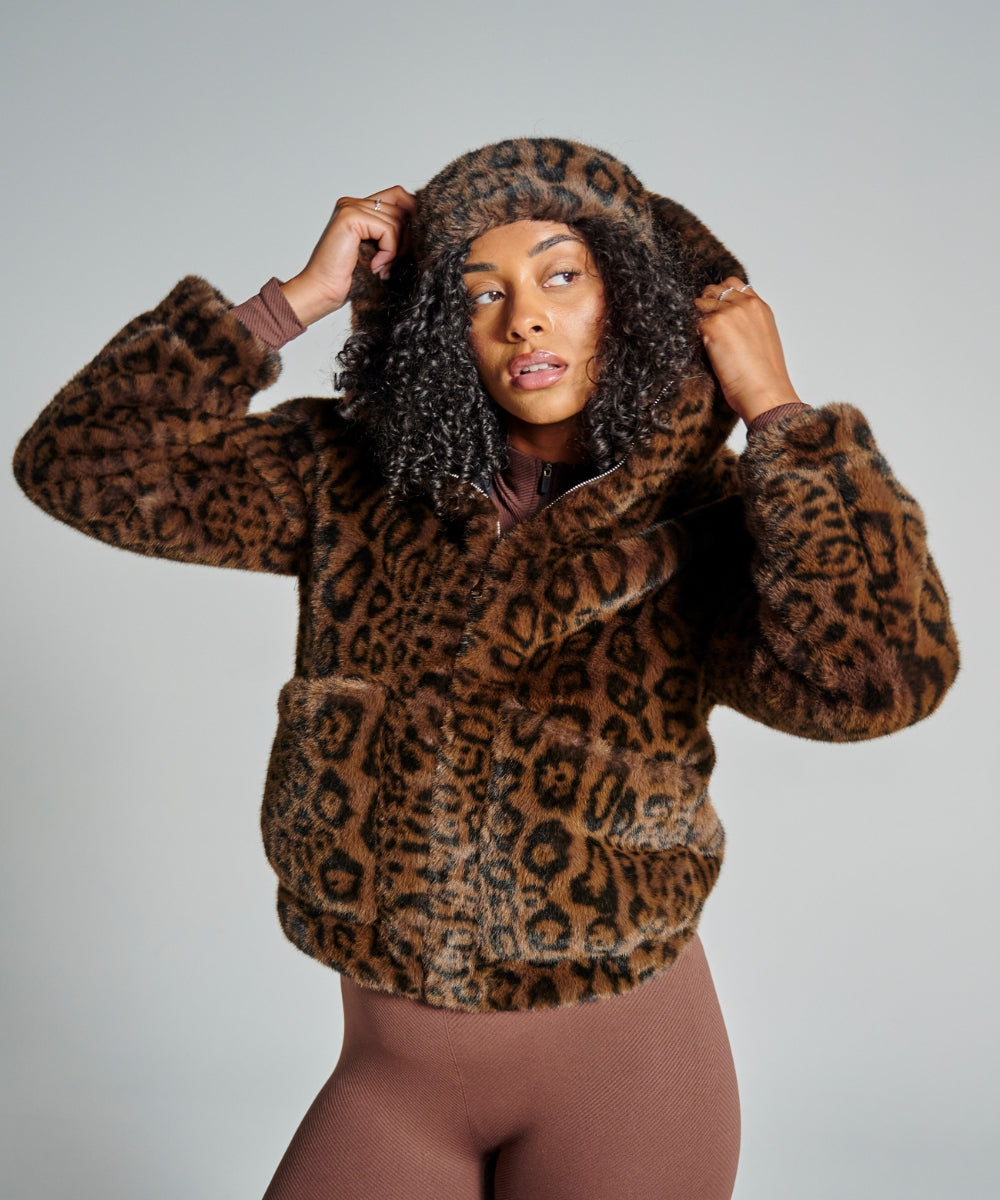 Manteau court - Léopard foncé thumbnail 2