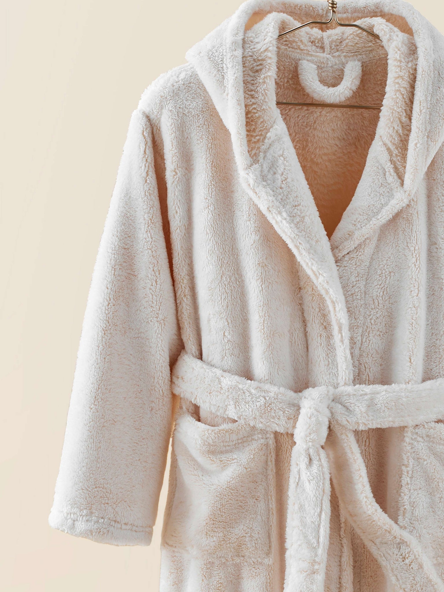 Peignoir Polaire Écru thumbnail 4