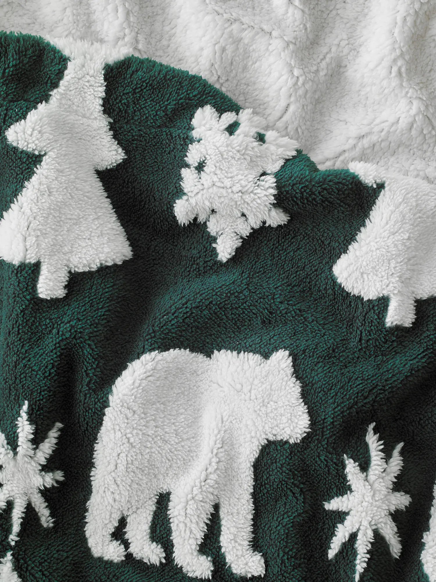 Plaid Cocoon des neiges - Vert thumbnail 3