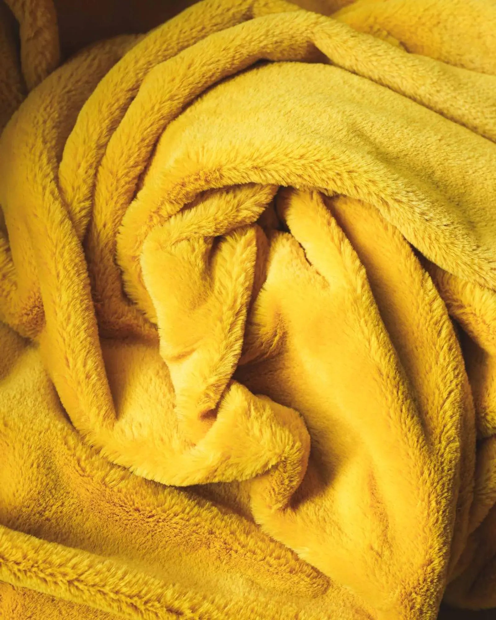 Cosy Throw Monochrome Mustard Yellow thumbnail 4
