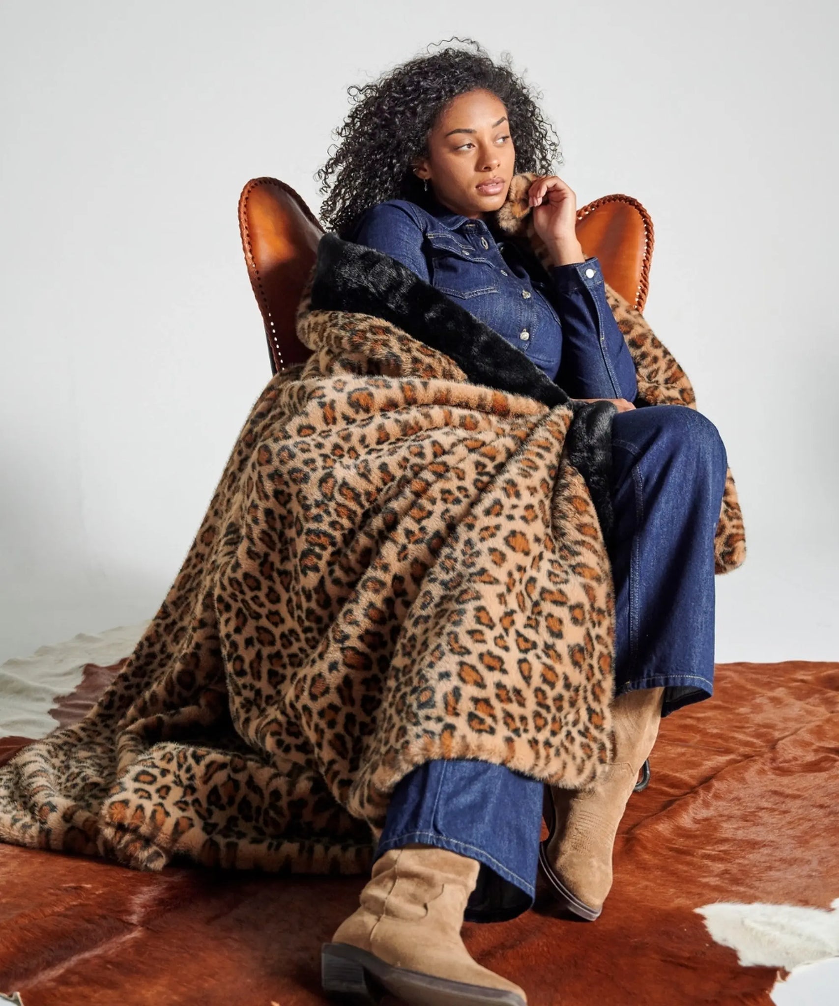 Plaid Fausse Fourrure - Léopard thumbnail 5