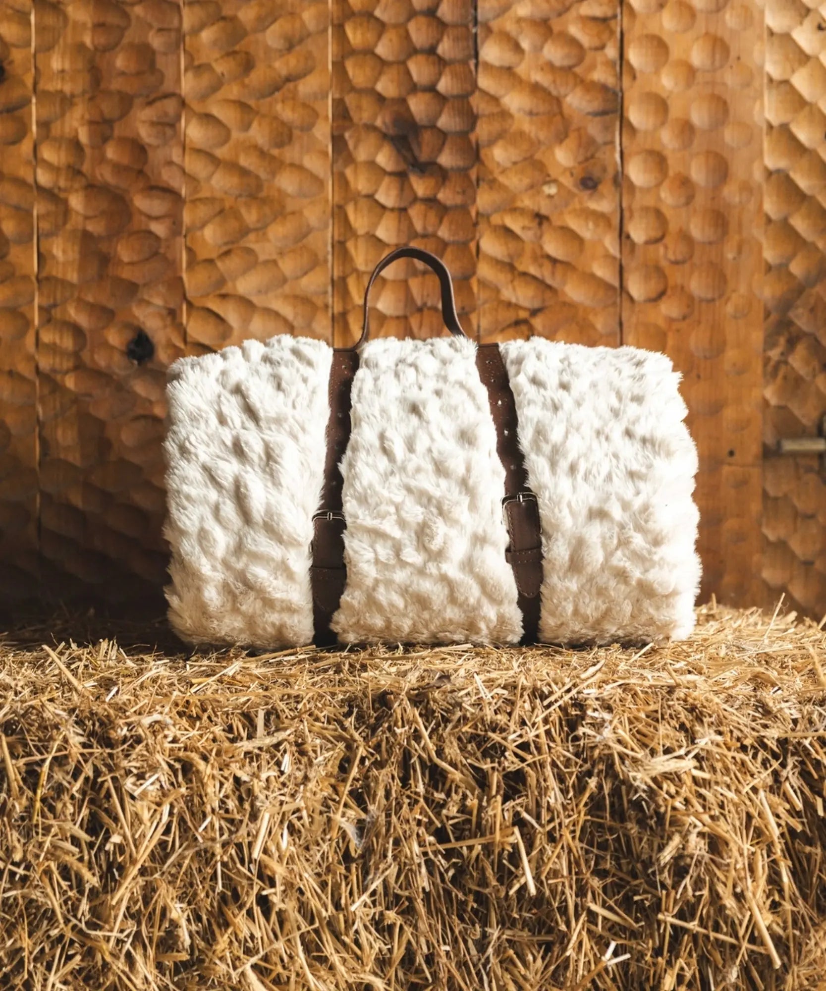 Plaid Fausse fourrure - Galet blanc thumbnail 8