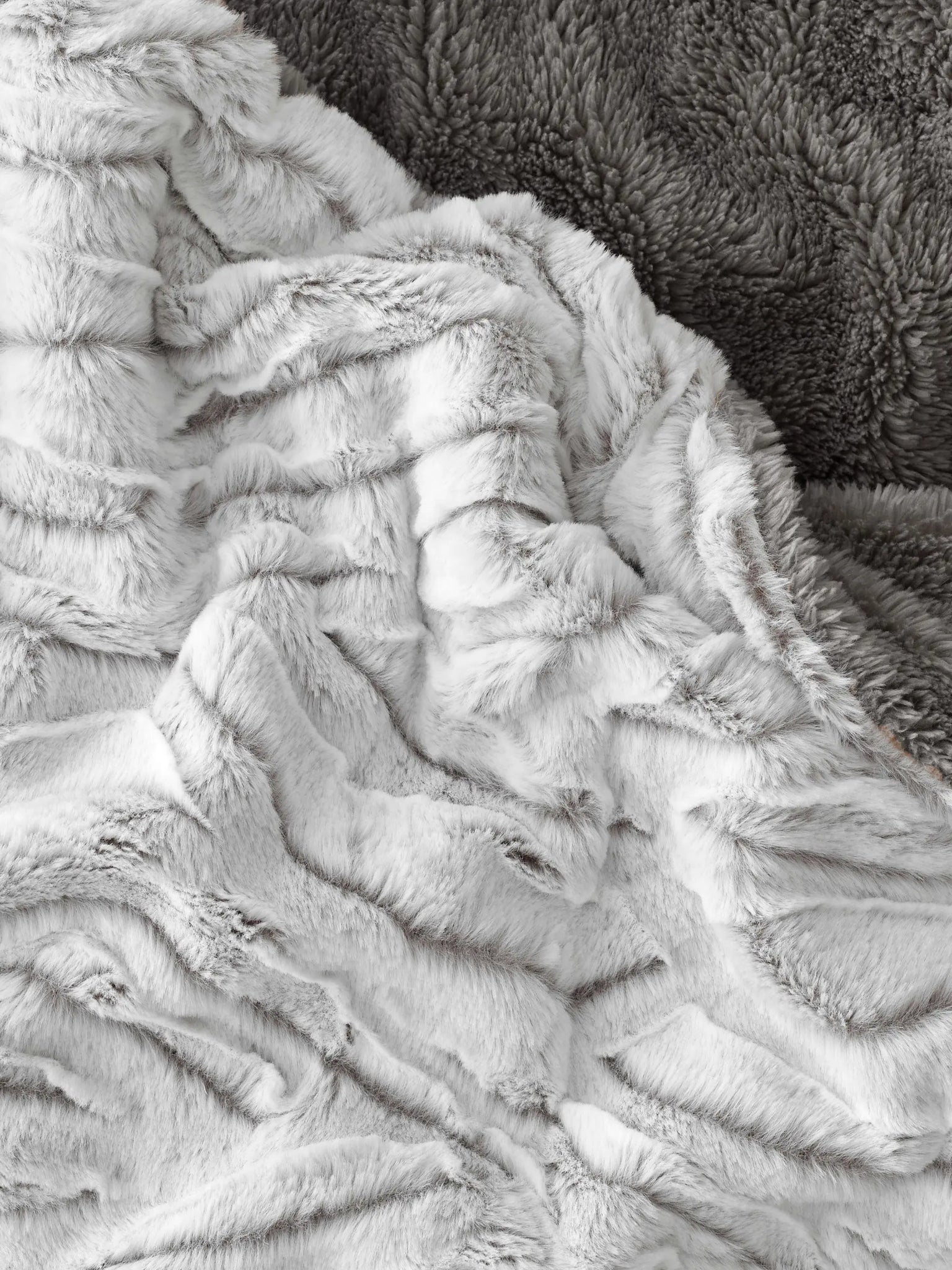 Plaid polaire - Tigre gris thumbnail 1