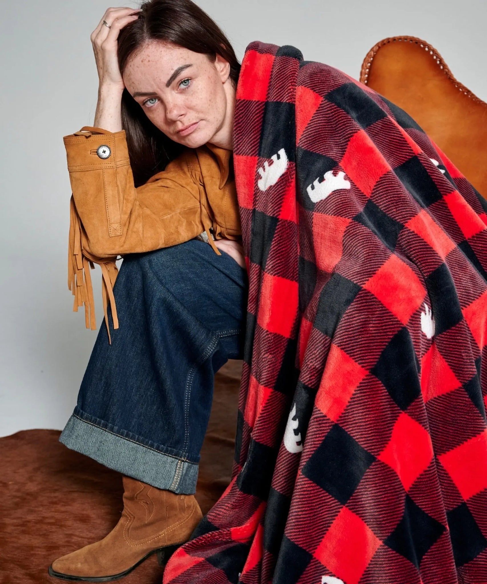 Plaid polaire - Canadien Rouge thumbnail 6
