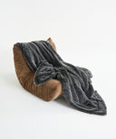 plaid fausse fourrure gris stark