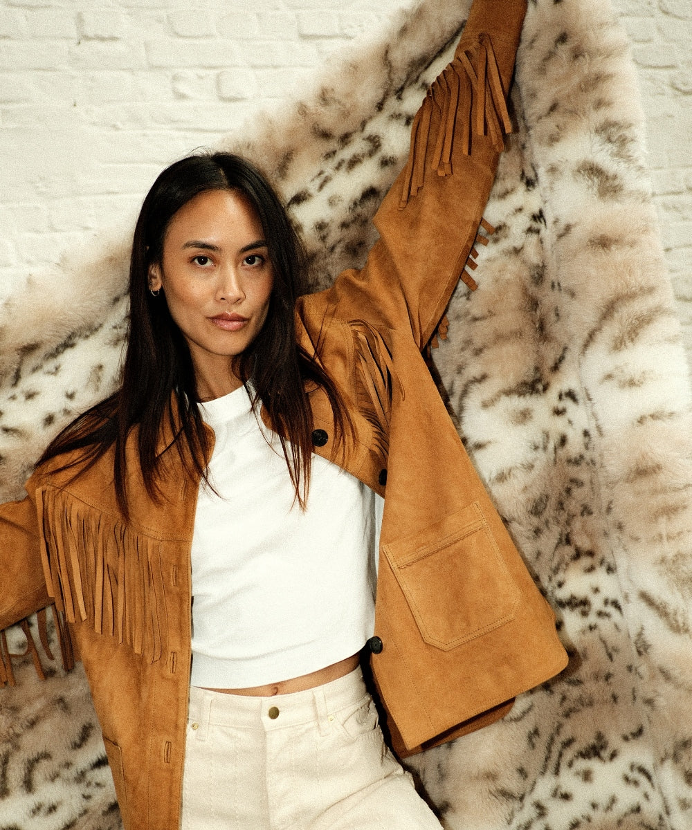 Plaid Fausse fourrure - Léopard des neiges thumbnail 2