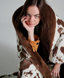 plaid fausse fourrure vache