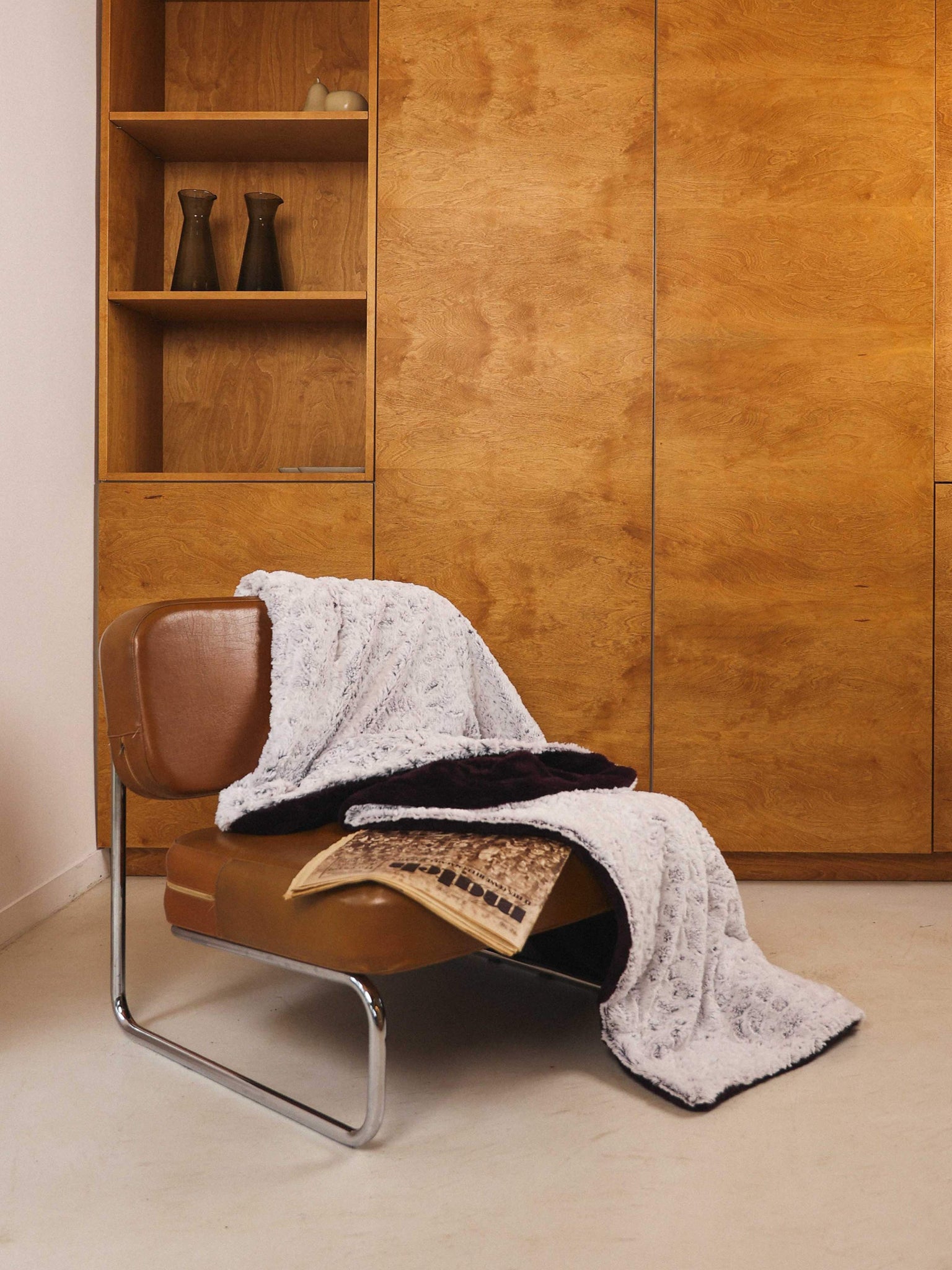 Plaid polaire Ondes Sauvages violet thumbnail 5