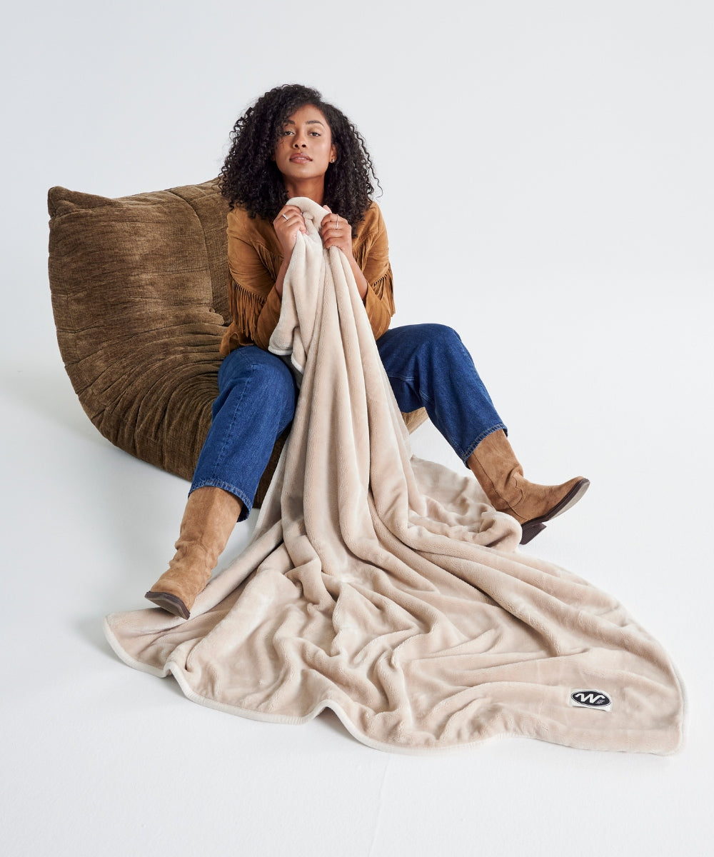 Plaid Polaire Cosy - Beige thumbnail 2