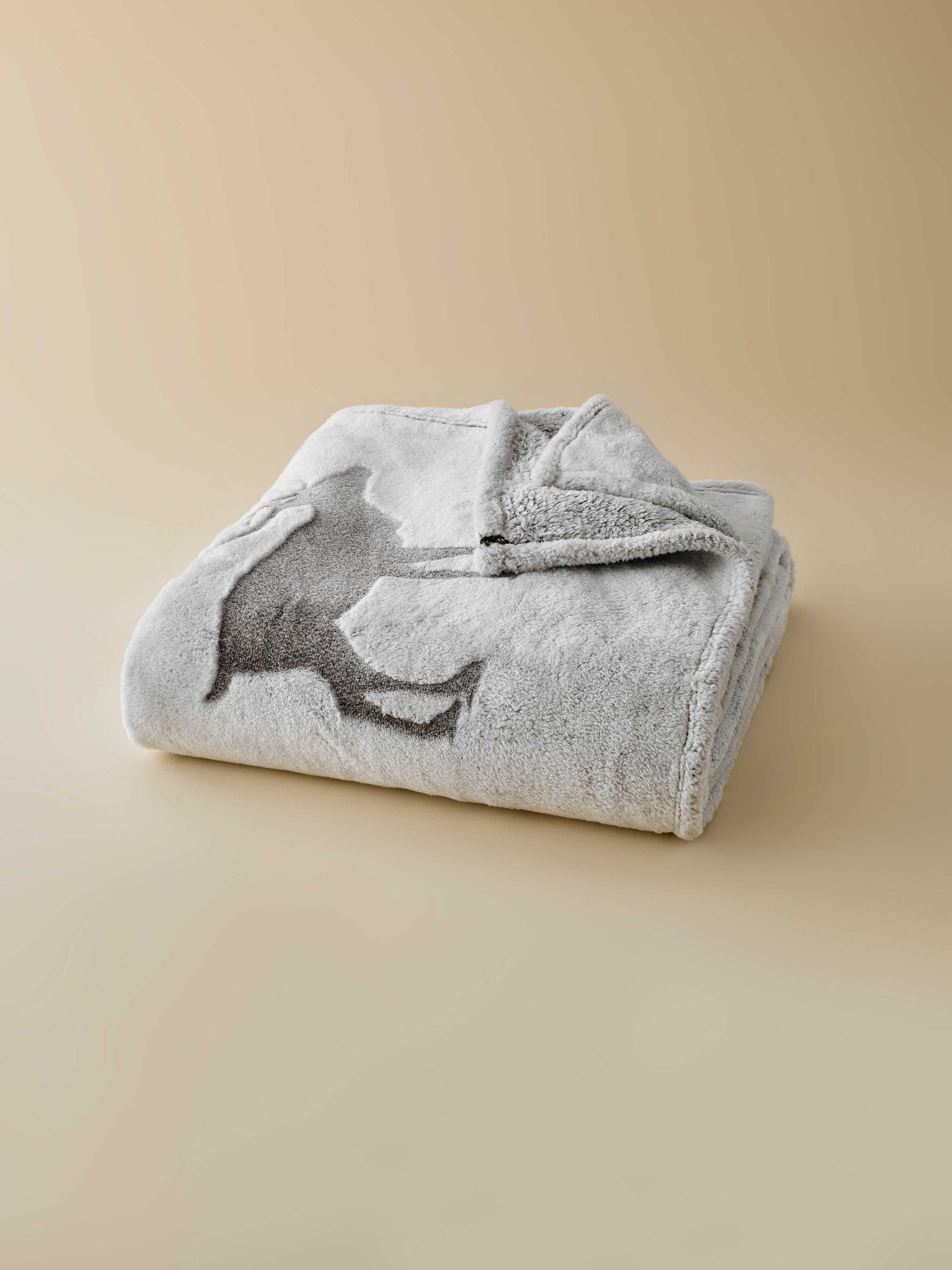 Plaid Polaire - Cerf gris thumbnail 5