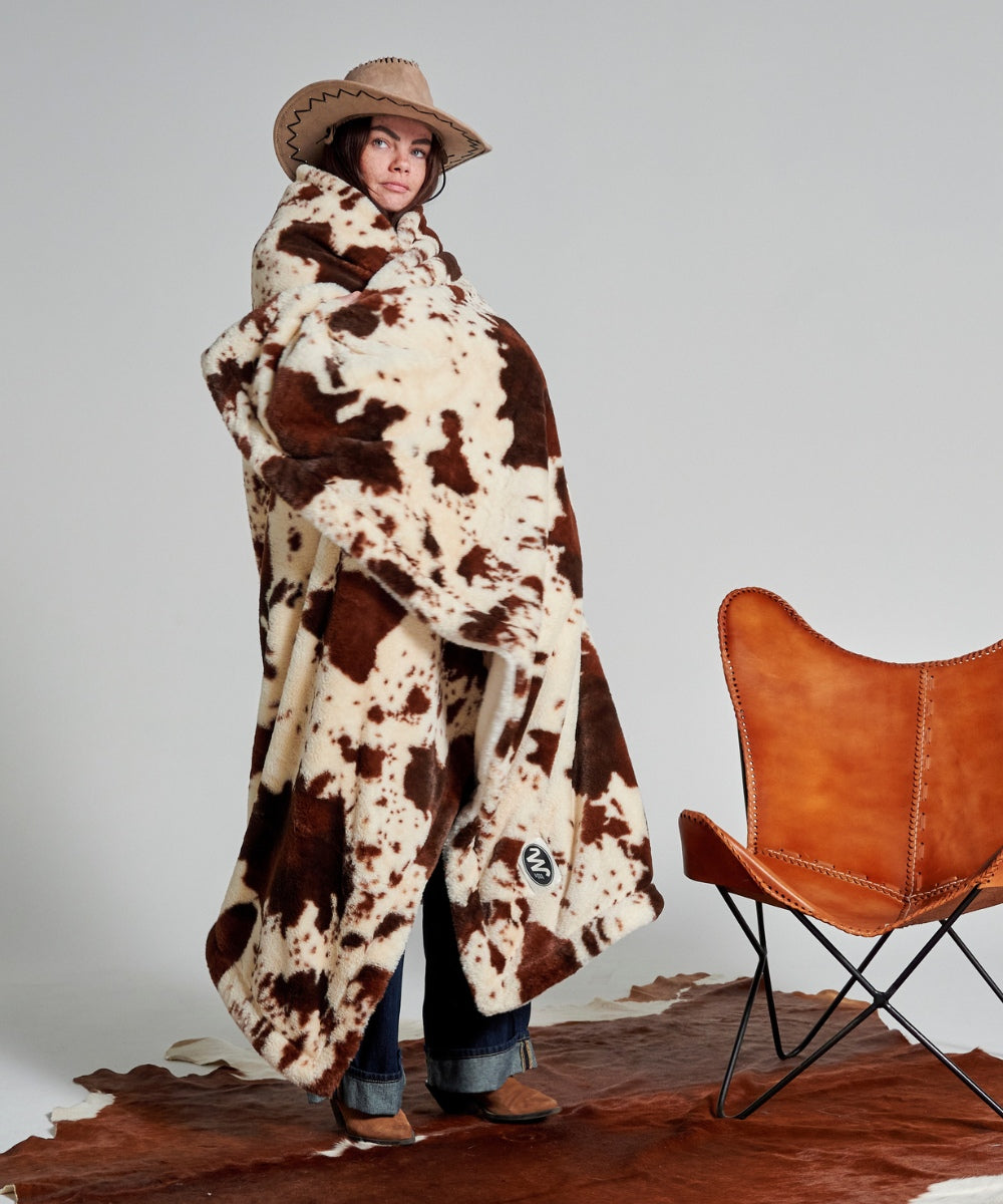 Cow Fleece Throw - Cow motif thumbnail 2