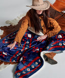 plaid polaire navajos bleu