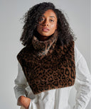 Plastron Fourrure - Léopard marron