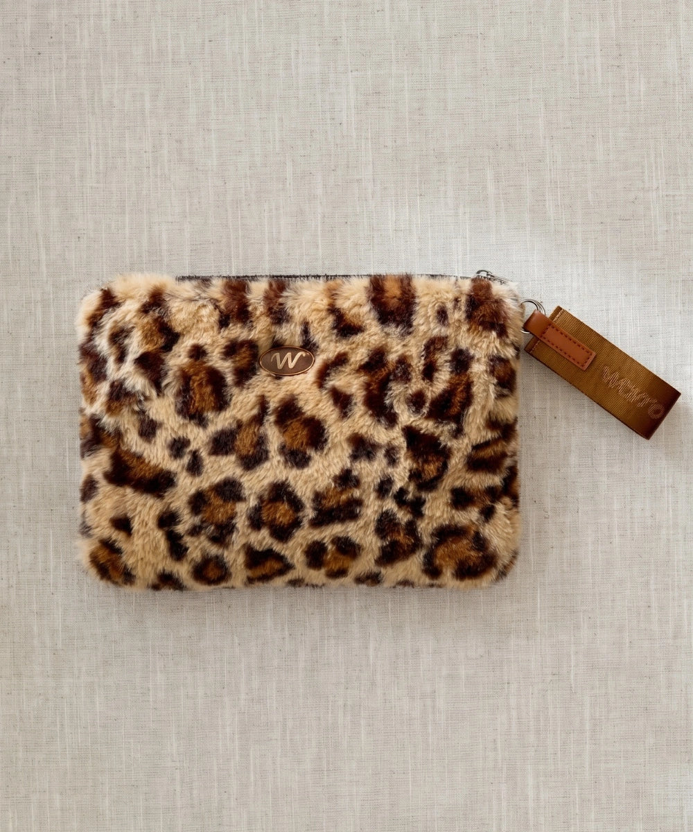Pochette Zippée Léopard