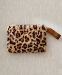 حقيبة صغيرة بسحاب بنقشة جلد النمر