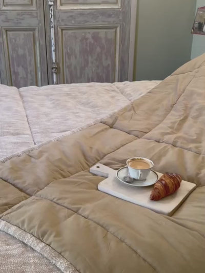 Coussin coton - Beige