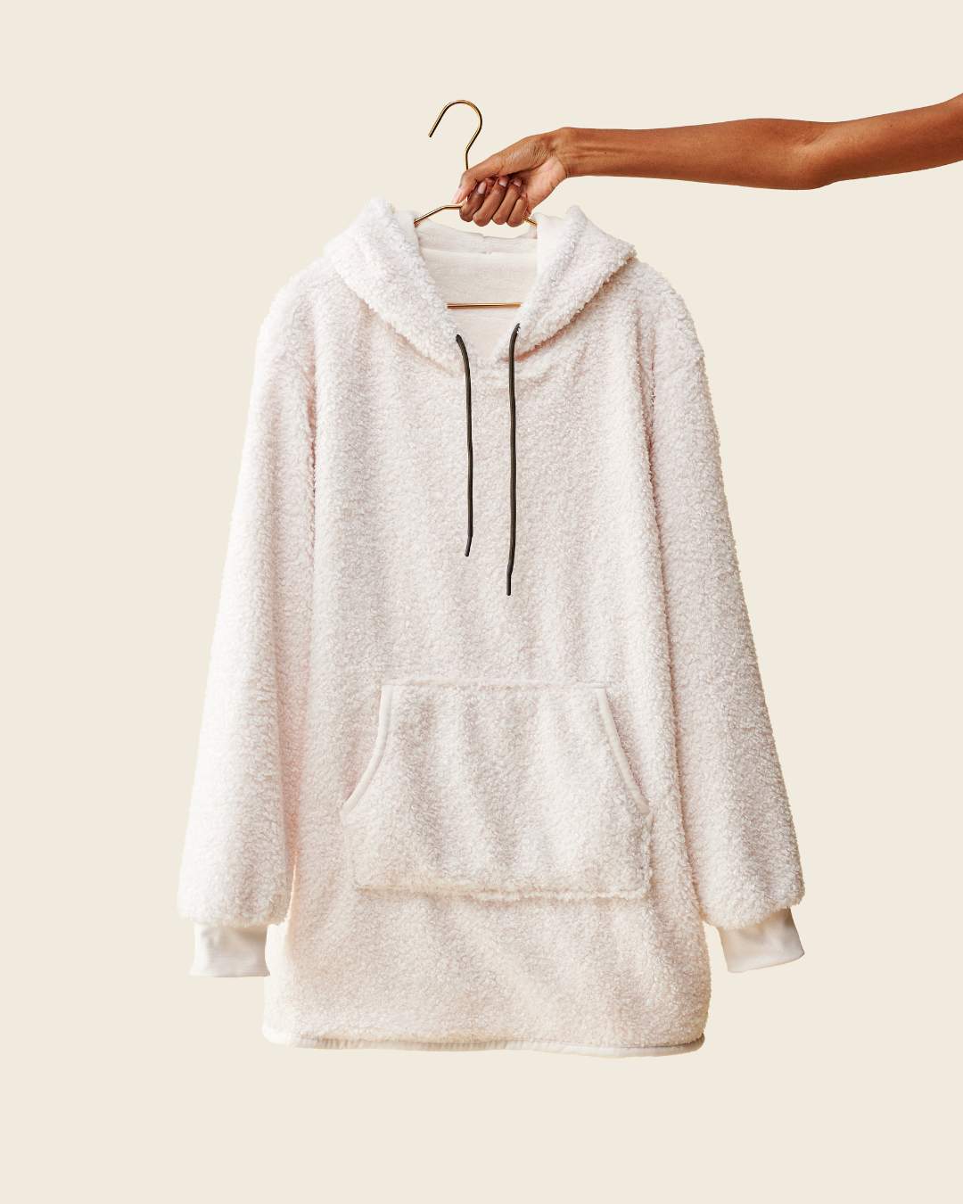 Pull Plaid - Chill Teddy Crème - BRADERIE