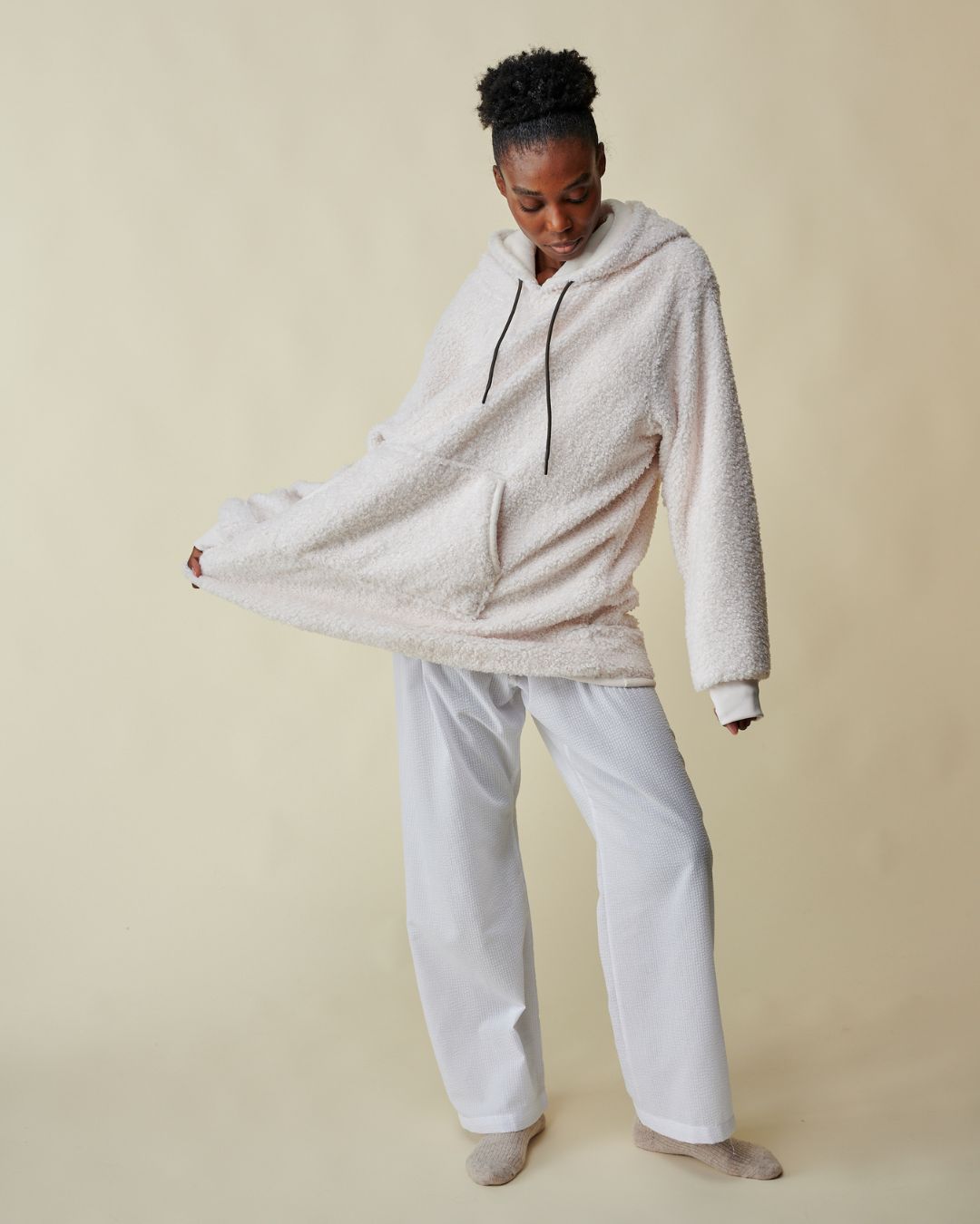 Pull Plaid - Chill Teddy Crème thumbnail 7