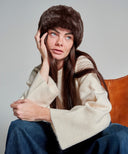 toque fourrure marron