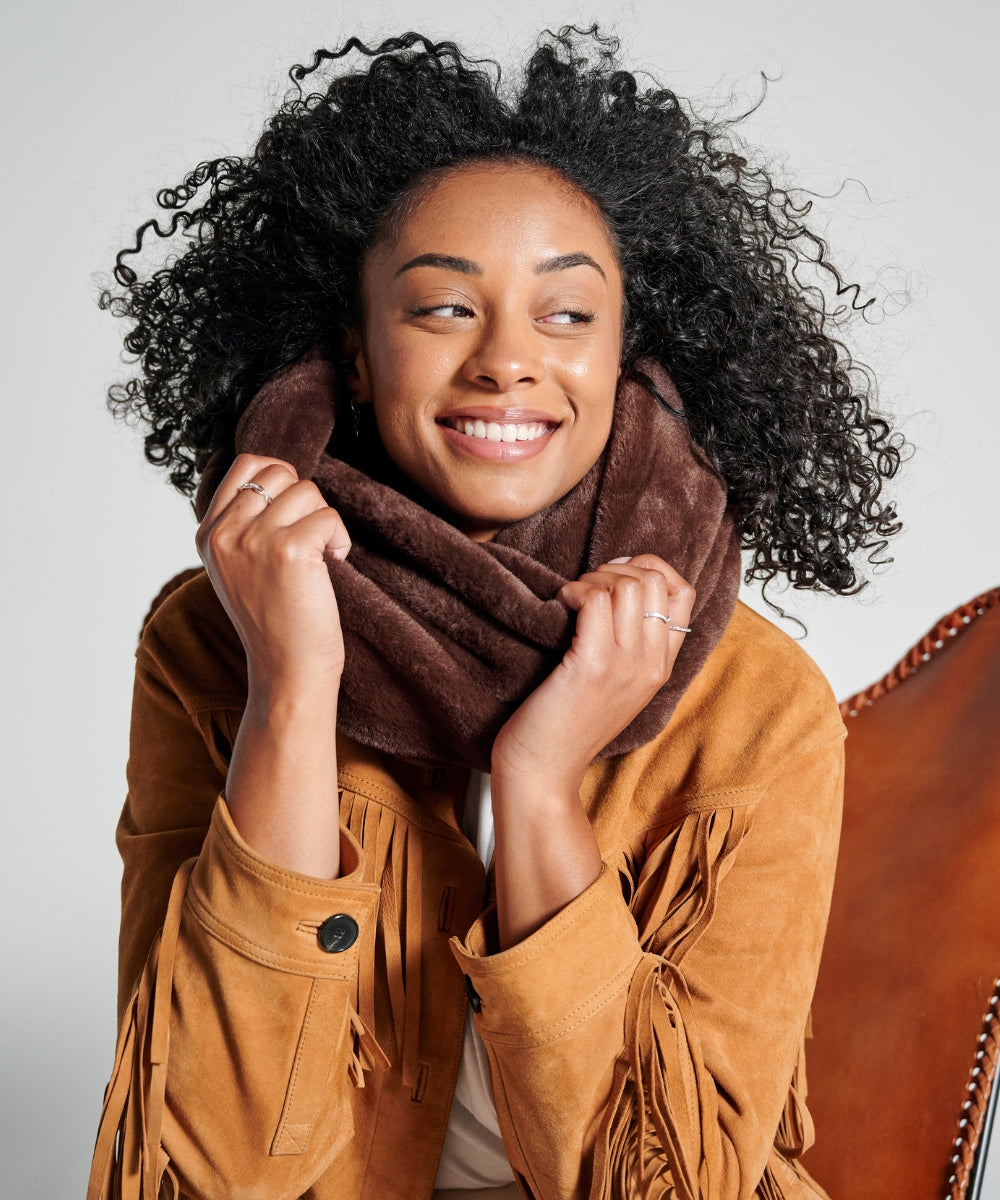 Tour de Cou Fourrure - Marron thumbnail 4