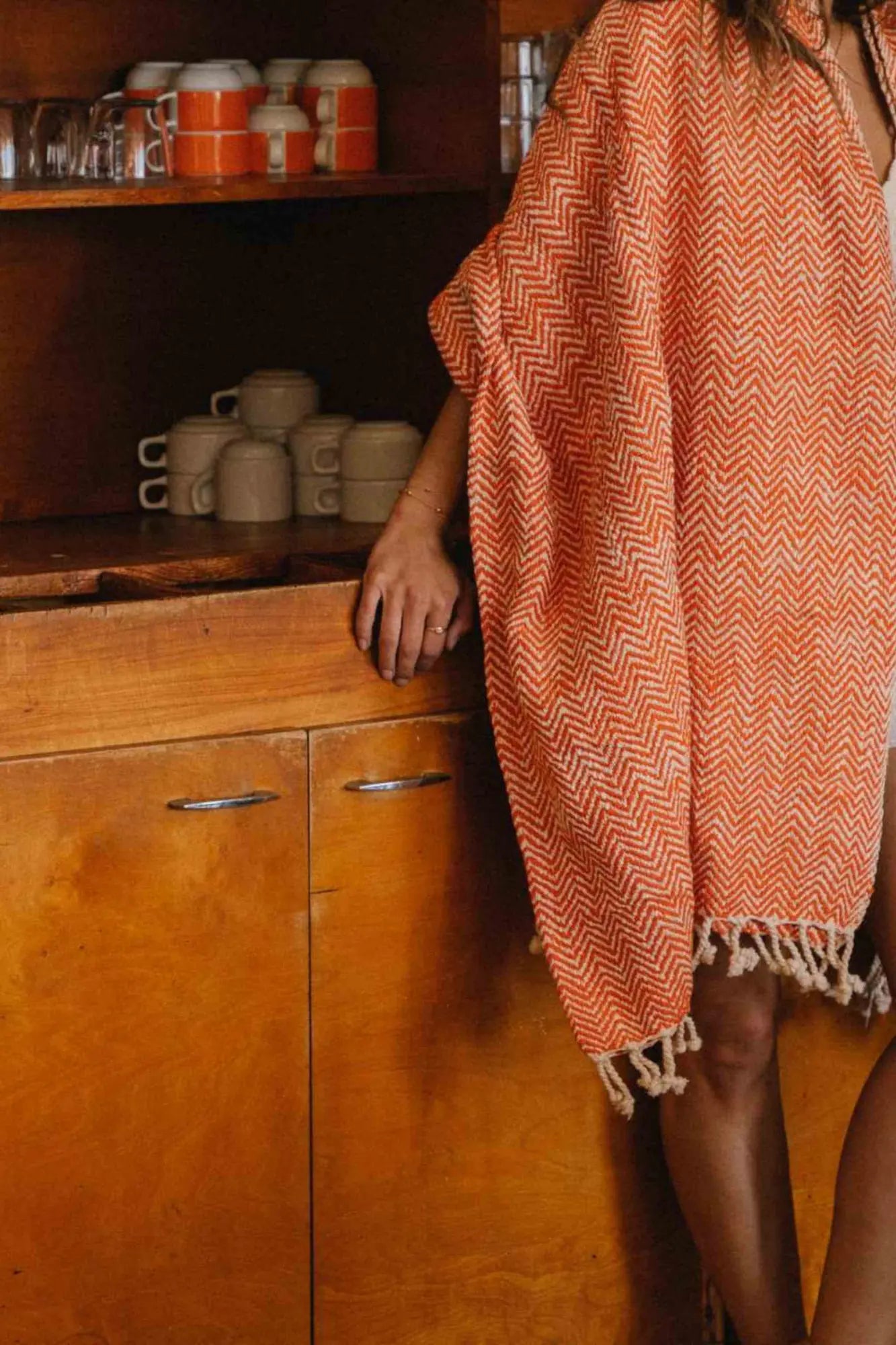 منشفة قطنية برتقالية اللون برتقالية اللون من ماركو بولو thumbnail 3