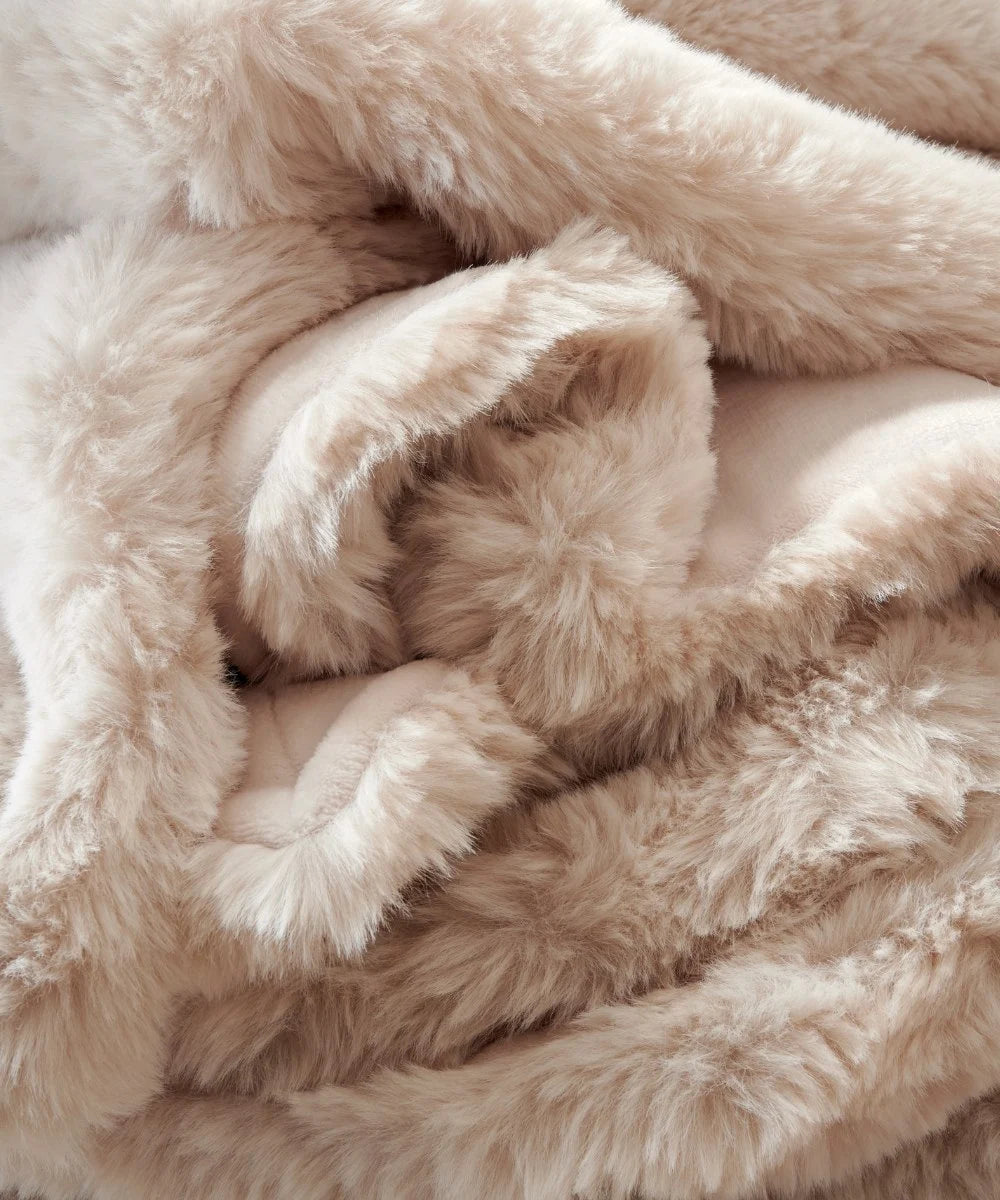 Plaid Kunstpelz Polar Bear beige thumbnail 2